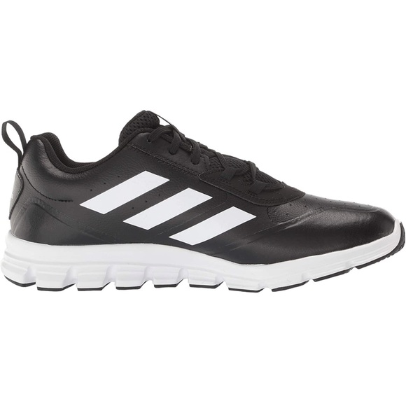 Adidas Men’s Baseball Shoes Black White 10.5 - Picture 8 of 8